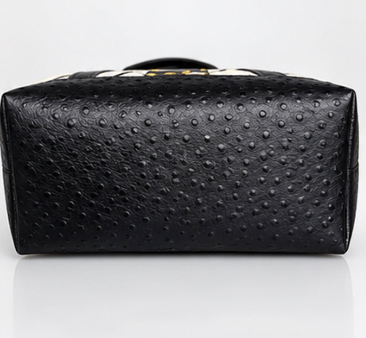Tribal Mudcloth & Ostrich Leather Tote